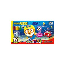 지구화학 뽀로로 손에 묻지 않는 크래용, 12색, 1개