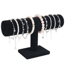 원통 팔찌 진열대 전시대 수납 선반 보관함 악세사리 거치대, 블랙, 1개