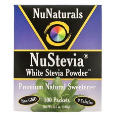 NuNaturals 누스테비아 화이트 스테비아 파우더, 100g, 1개