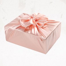 [글라라세상] 선물포장용 공단보자기 대(108x108cm), 연살구색, 1장