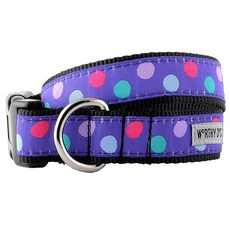 The Worthy Dog 검벨 칼라 핏 넥 애견 목줄, Purple, 1개