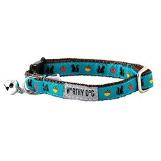 더월씨독 스쿼럴리 고양이 목줄, Blue + Brown, 1개