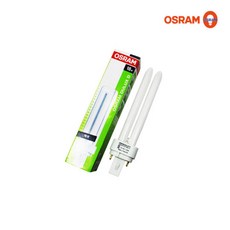오스람 Dulux d FDX 18w 2핀 램프 삼파장전구, 전구색, 1개