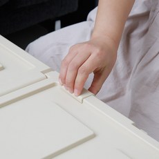 트레인 리빙박스 전용 고정클립 2P, 아이보리