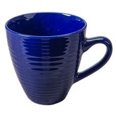비아 립드 머그컵 414ml, Indigo, 1개