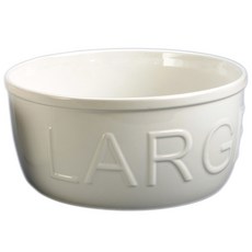 Bia L 임보스드 볼 대접 10 X 4.75inch, White, 1개