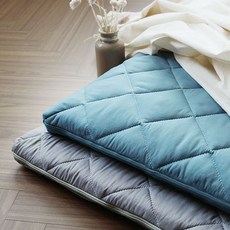 채우리 구름위에둥실둥실 9존 무소음매트리스 토퍼 Q, 블루, 10mm