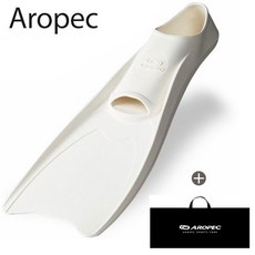 [아로펙] 초경량 생고무 오리발 WHITE 오리발가방 증정 놀라운 추진력