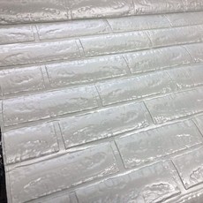 금강 단열폼블럭 단열시트지 3D브릭 실버그레이, 3D브릭-실버그레이