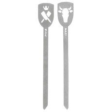 게푸 스큐어 마커 도시락픽 꼬치 Axe + 파이어, 2개입, 1개