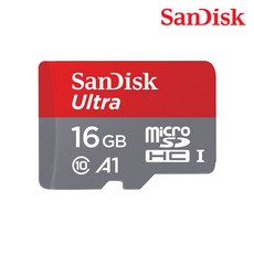 샌디스크 Ultra mircroSD UHS-I 메모리카드 SDQUAR, 16GB, 1개