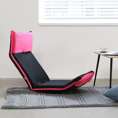 블루밍홈 롱스 좌식의자, 핫핑크