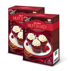 브레드가든 레드 벨벳 머핀믹스, 340g, 2개