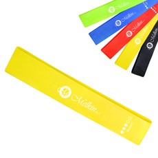 멜킨 루프밴드 스쿼트자세 운동 다이어트 홈트 라텍스 탄력밴드, 옐로우