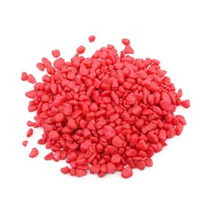 비오스 테라리움 재료 마리모 자갈 무지개 칼라 색돌 100g, 빨강, 1개