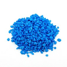 비오스 테라리움 재료 마리모 자갈 무지개 칼라 색돌 100g, 파랑, 1개