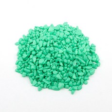 비오스 테라리움 재료 마리모 자갈 무지개 칼라 색돌 100g, 민트, 1개