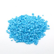비오스 테라리움 재료 마리모 자갈 무지개 칼라 색돌 100g, 하늘, 1개