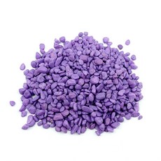 비오스 테라리움 재료 마리모 자갈 무지개 칼라 색돌 100g, 보라, 1개
