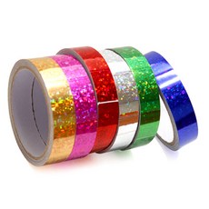 [동화오피스] 홀로그램테이프 폭2cm*7M / 반짝이테이프 은색테이프, 금색