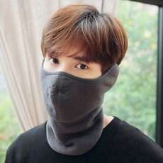 라로사 극세사 넥워머 방한마스크 방한대 오토바이 스키 보드 용품 겨울 등산 낚시 레져 마스크, 귀마개 넥워머-그레이, 1개