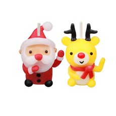 루돌프 산타 양초 만들기, [SET]루돌프+산타, 2개