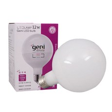 LED볼전구 숏타입 롱타입 12W 주광색 전구색 지니 GENI, 1개