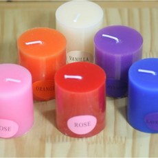 하이아트양초 미니원형향초 5x5cm, 1개, 미니원형향초(5x5cm) -아이보리