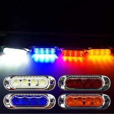 24V LED 국산 사이드램프 차폭등 화물차 윙바디 트럭, 1개, 모토피아 4발 LED 사이드램프 화이트