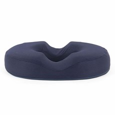 아이오몰 메모리폼 2U컷 도넛방석, 매쉬네이비, 1개