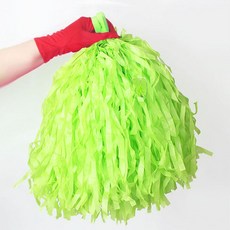 1000수 종이수술 치어리더 체육대회 응원수술 1쌍, 라임그린, 1개
