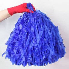 파티로 1000수 종이수술 치어리더 체육대회 응원수술 1쌍, 블루, 1개