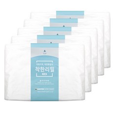 착한리필 산화생분해 25리터용 리필봉투 5매 기저귀 쓰레기봉투, 5개, 25L