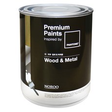 노루페인트 팬톤 우드앤메탈 반광 페인트, 18-0601 Charcoal Gray, 1L, 1개