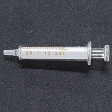 오피스안 유리주사기 2ml 1pcs 2cc
