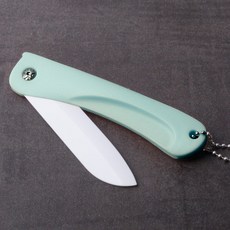토탈하우스 세라믹 접이식 과도 세라믹칼 세라믹과도 캠핑용 접과도, 민트