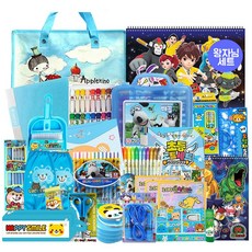 루디아유통 골드 가방문구세트 왕자님, 1세트