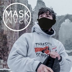 InSide 설원 패션의 완성! 눈바람 차단! 방한 귀마개 마스크, 네이비, 1개