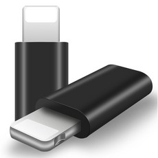 YB글로벌 여러가지젠더 애플8핀 5핀 C타입 USB3.0 OTG 마이크로 라이트닝 8핀 변환젠더, 제품8: 마이크로5핀(암)-아이폰8핀(수)블랙, 1개