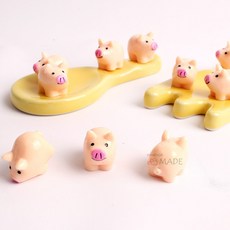 프로사부작 돼지 미니어처 데코파츠, 돼지미니어처, 10개