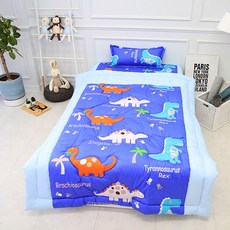 단잠 순면차렵이세트 캐릭터이불세트 아동이불세트-(차렵이불+패드+베개커버+베개솜), 블루