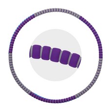 모즈핏 스윙 훌라후프 중량조절 2.5kg, 퍼플그레이, 1300g