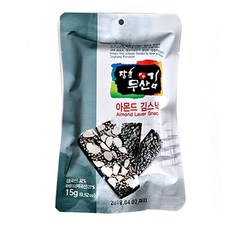 장흥무산김 아몬드 김스낵, 15g, 2개