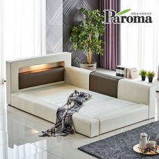 [파로마] LED조명 모던 저상형 슈퍼싱글 침대_SS