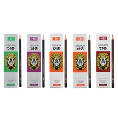 문화연필 더존연필 1타12개입 제품선택, 5H