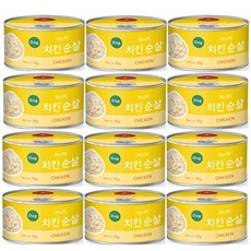 피니키 독 치킨&순살 캔 95g 12개, 치킨맛