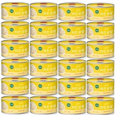 피니키 강아지 캔 간식, 치킨맛, 95g, 24개