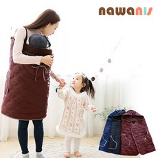 나와니스 겨울 아기보호 패딩워머, 네이비