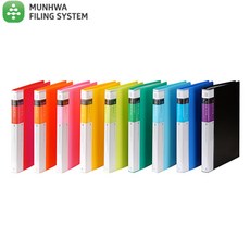 문화 F521-7 PP 인덱스클리어화일 A4 속지40매, 녹색