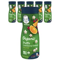 Gerber 嘉寶 兒童米餅點心 42g, 6個, 蔓越莓 + 柳橙 (Cranberry + Orange)